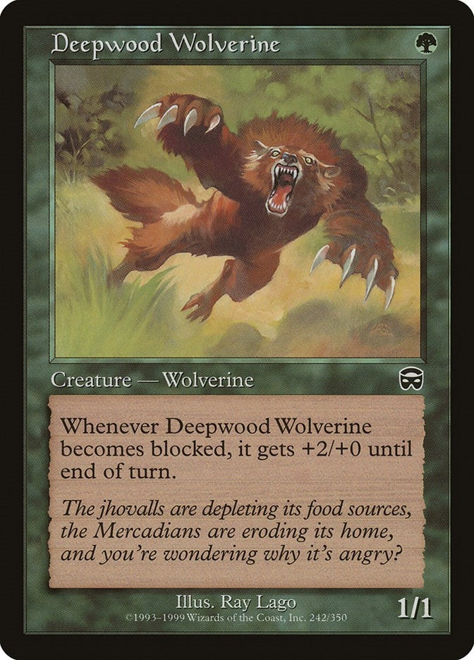 Image for Deepwood Wolverine (242) (Mercadian Masques) - Magic: The Gathering