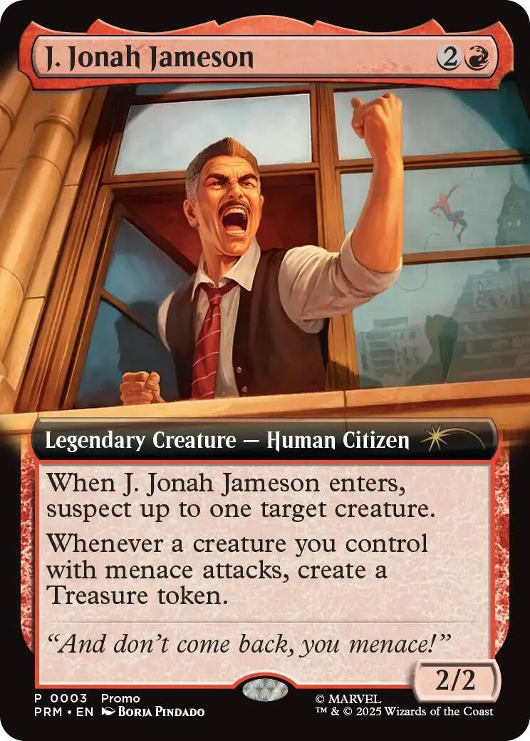 Image for J. Jonah Jameson (Extended Art) (3) (Unique and Miscellaneous Promos) - Magic: The Gathering