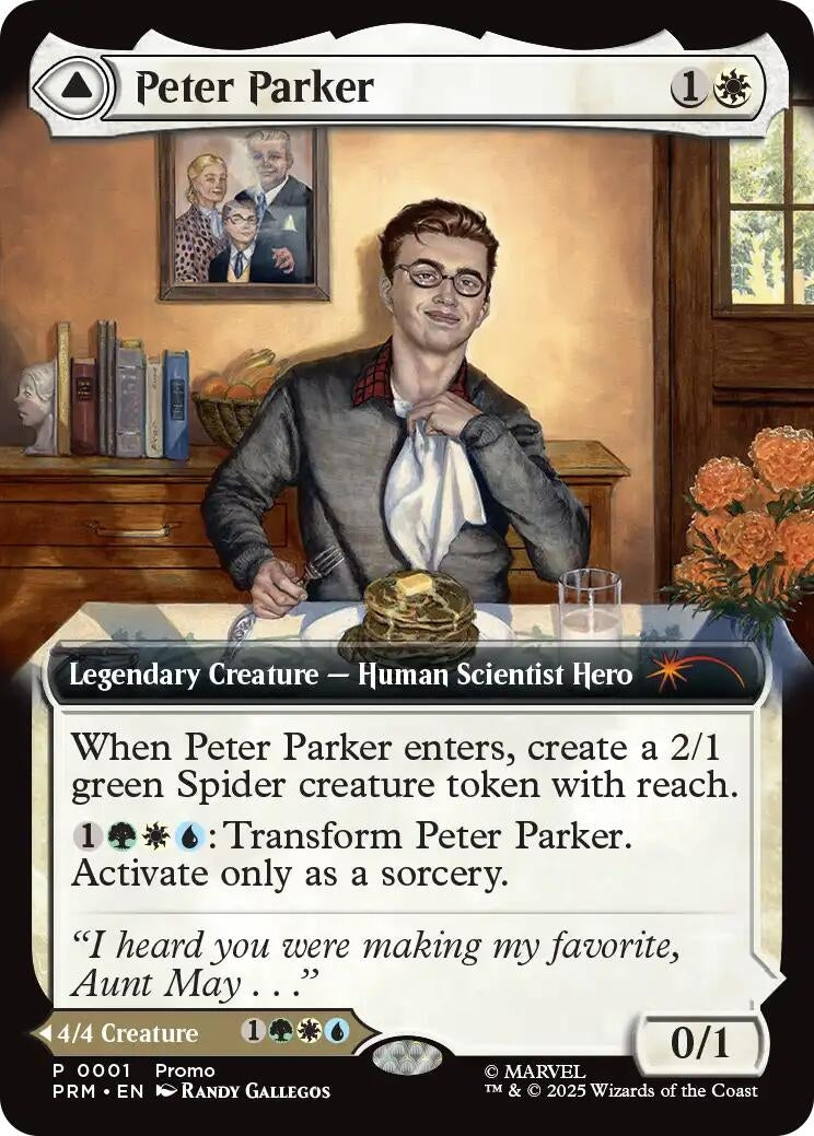 Image for Peter Parker (Extended Art) (1) (Unique and Miscellaneous Promos) - Magic: The Gathering