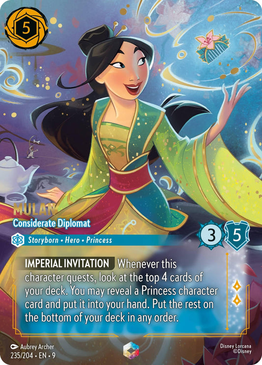 Image for Mulan - Considerate Diplomat (Enchanted) (235/204) (Fabled) - Disney Lorcana