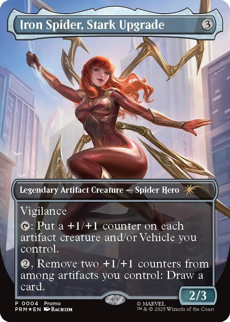 Image for Iron Spider, Stark Upgrade (Borderless) (4) (Media Promos) - Magic: The Gathering
