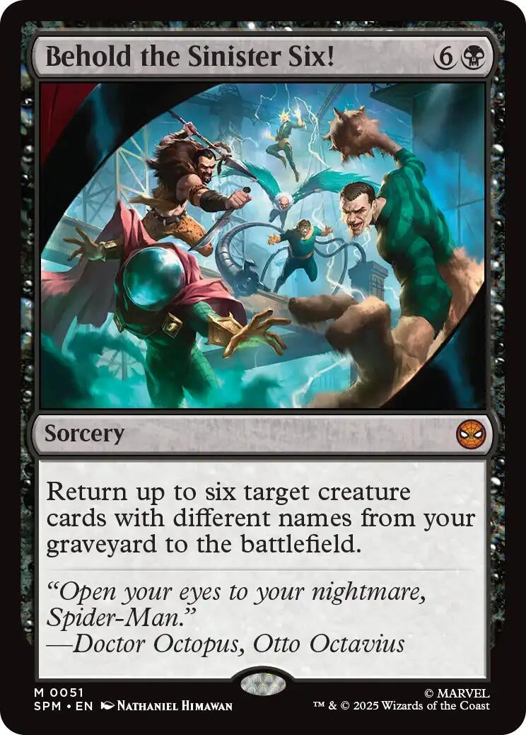 Image for Behold the Sinister Six! (51) (Marvel's Spider-Man) - Magic: The Gathering