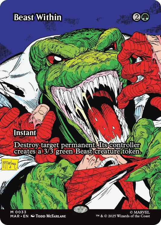 Image for Beast Within (Borderless) (33) (Marvel Universe Eternal-Legal) - Magic: The Gathering
