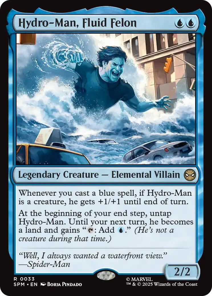 Image for Hydro-Man, Fluid Felon (33) (Marvel's Spider-Man) - Magic: The Gathering