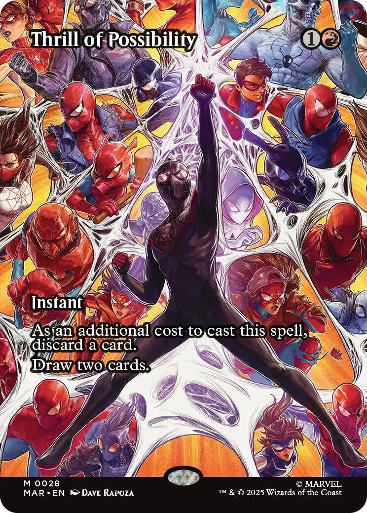 Image for Thrill of Possibility (Borderless) (28) (Marvel Universe Eternal-Legal) - Magic: The Gathering
