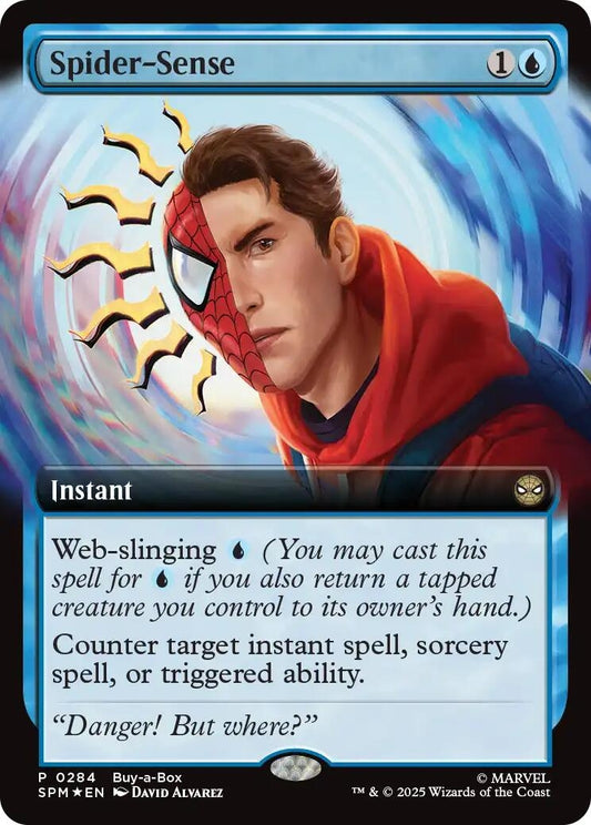 Image for Spider-Sense (Extended Art) (284) (Buy-A-Box Promos) - Magic: The Gathering