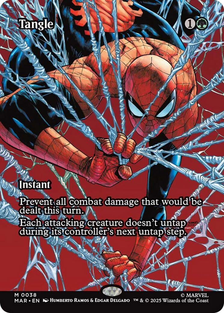 Image for Tangle (Borderless) (38) (Marvel Universe Eternal-Legal) - Magic: The Gathering