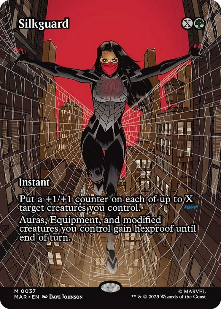 Image for Silkguard (Borderless) (37) (Marvel Universe Eternal-Legal) - Magic: The Gathering