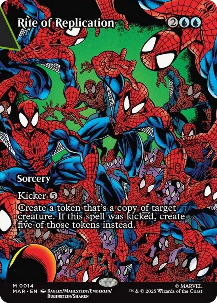 Image for Rite of Replication (Borderless) (14) (Marvel Universe Eternal-Legal) - Magic: The Gathering