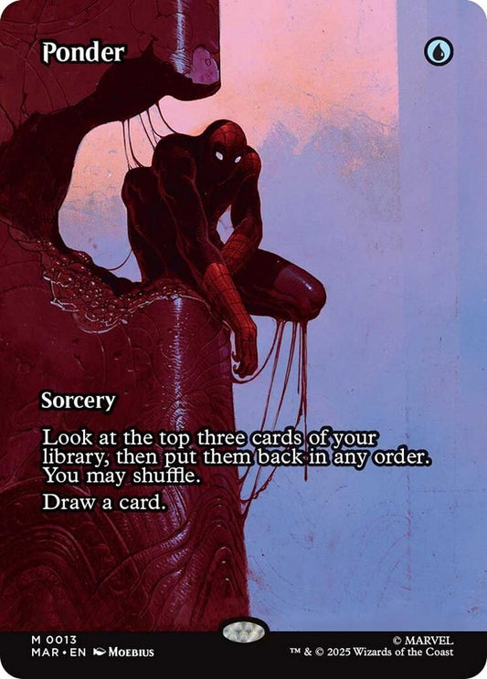 Image for Ponder (Borderless) (13) (Marvel Universe Eternal-Legal) - Magic: The Gathering