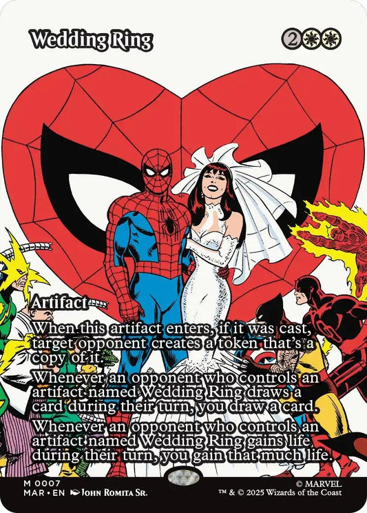 Image for Wedding Ring (Borderless) (7) (Marvel Universe Eternal-Legal) - Magic: The Gathering