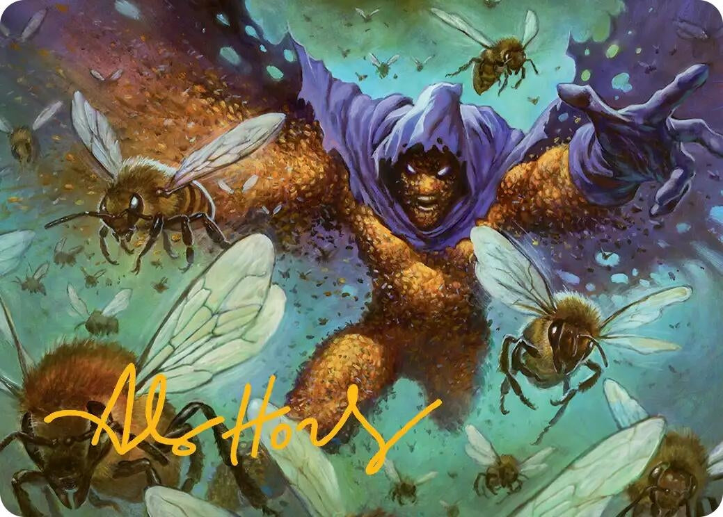 Image for Swarm, Being of Bees Art Card (Gold-Stamped Signature) (11) (Art Series: Marvel's Spider-Man) - Magic: The Gathering