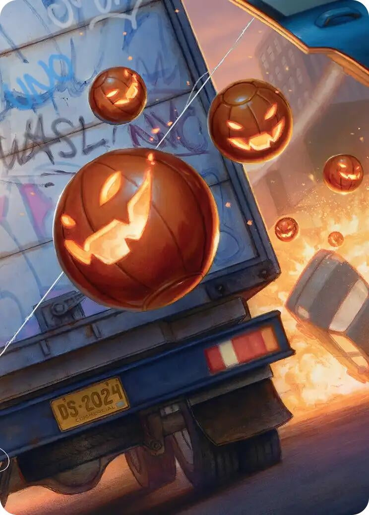 Image for Pumpkin Bombs Art Card (Art Series: Marvel's Spider-Man) - Magic: The Gathering