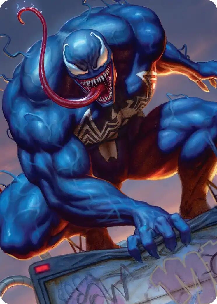 Image for Venom, Deadly Devourer Art Card (Art Series: Marvel's Spider-Man) - Magic: The Gathering