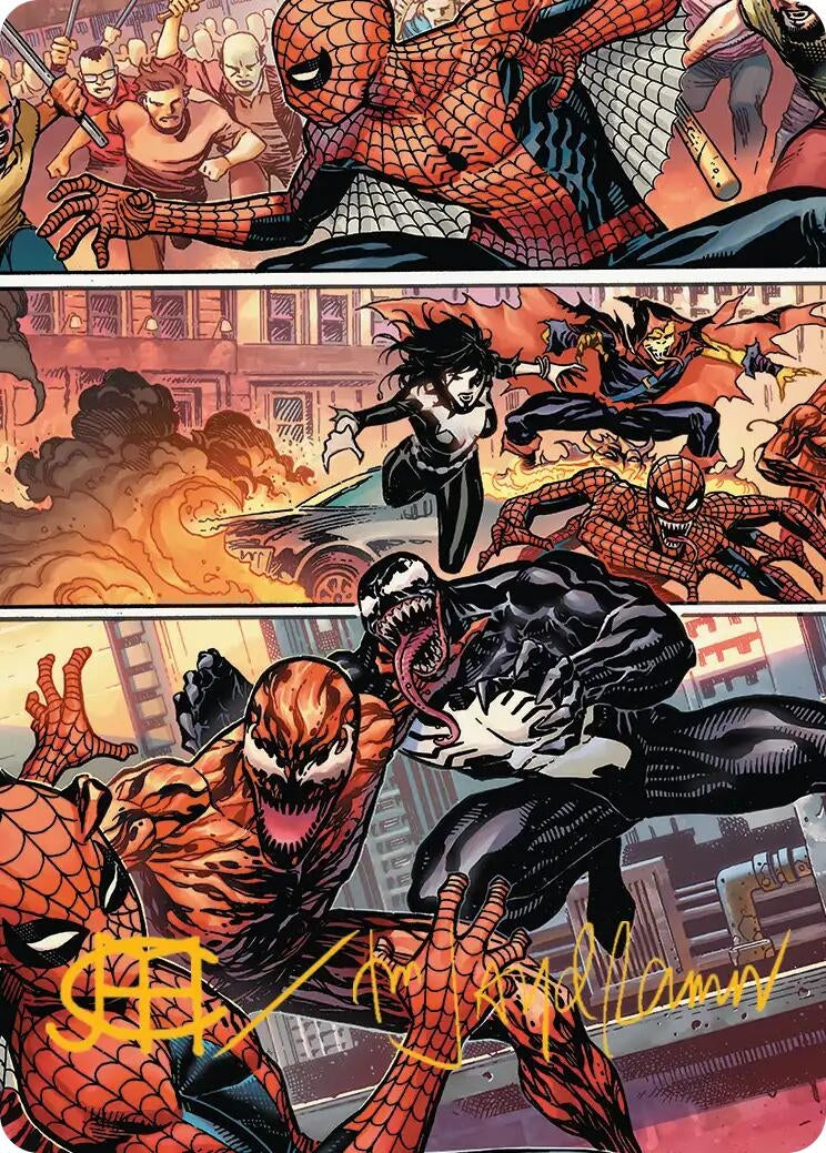Image for Maximum Carnage Art Card (Gold-Stamped Signature) (46) (Art Series: Marvel's Spider-Man) - Magic: The Gathering