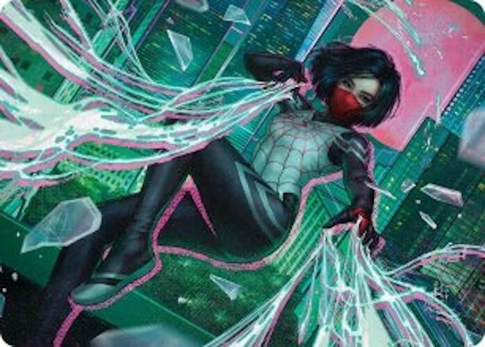 Image for Silk, Web Weaver Art Card (29/54) (29) (Art Series: Marvel's Spider-Man) - Magic: The Gathering