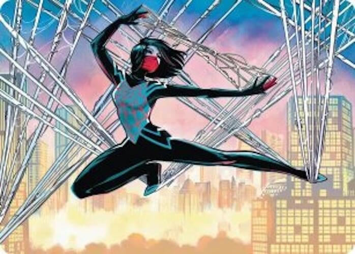 Image for Silk, Web Weaver Art Card (39/54) (39) (Art Series: Marvel's Spider-Man) - Magic: The Gathering