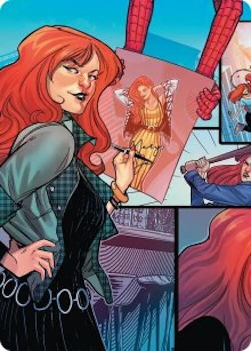 Image for Mary Jane Watson Art Card (50) (Art Series: Marvel's Spider-Man) - Magic: The Gathering