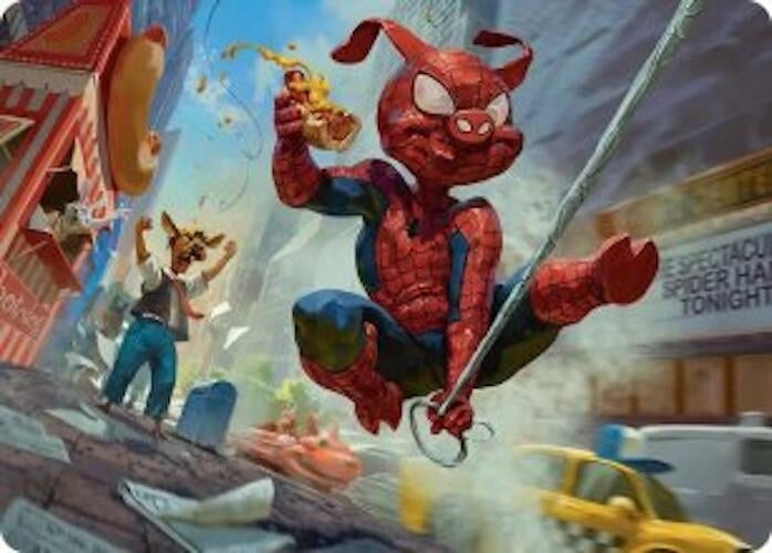 Image for Spider-Ham, Peter Porker Art Card (19) (Art Series: Marvel's Spider-Man) - Magic: The Gathering