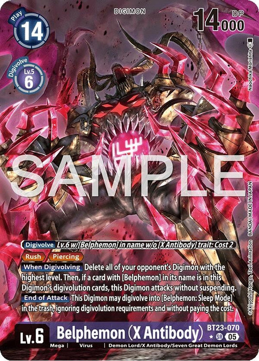 Image for Belphemon (X Antibody) (Alternate Art) (BT23-070 SR) (Hackers' Slumber) - Digimon Card Game