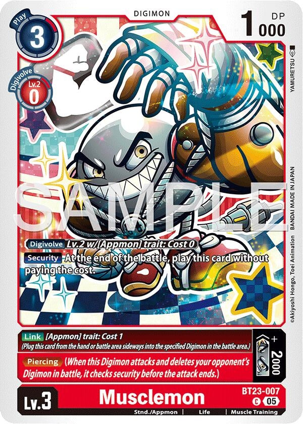 Image for Musclemon (BT23-007 C) (Hackers' Slumber) - Digimon Card Game
