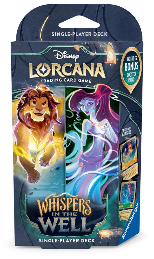 Image for Disney Lorcana: Whispers in the Well Starter Deck (Amber & Emerald) - Disney Lorcana