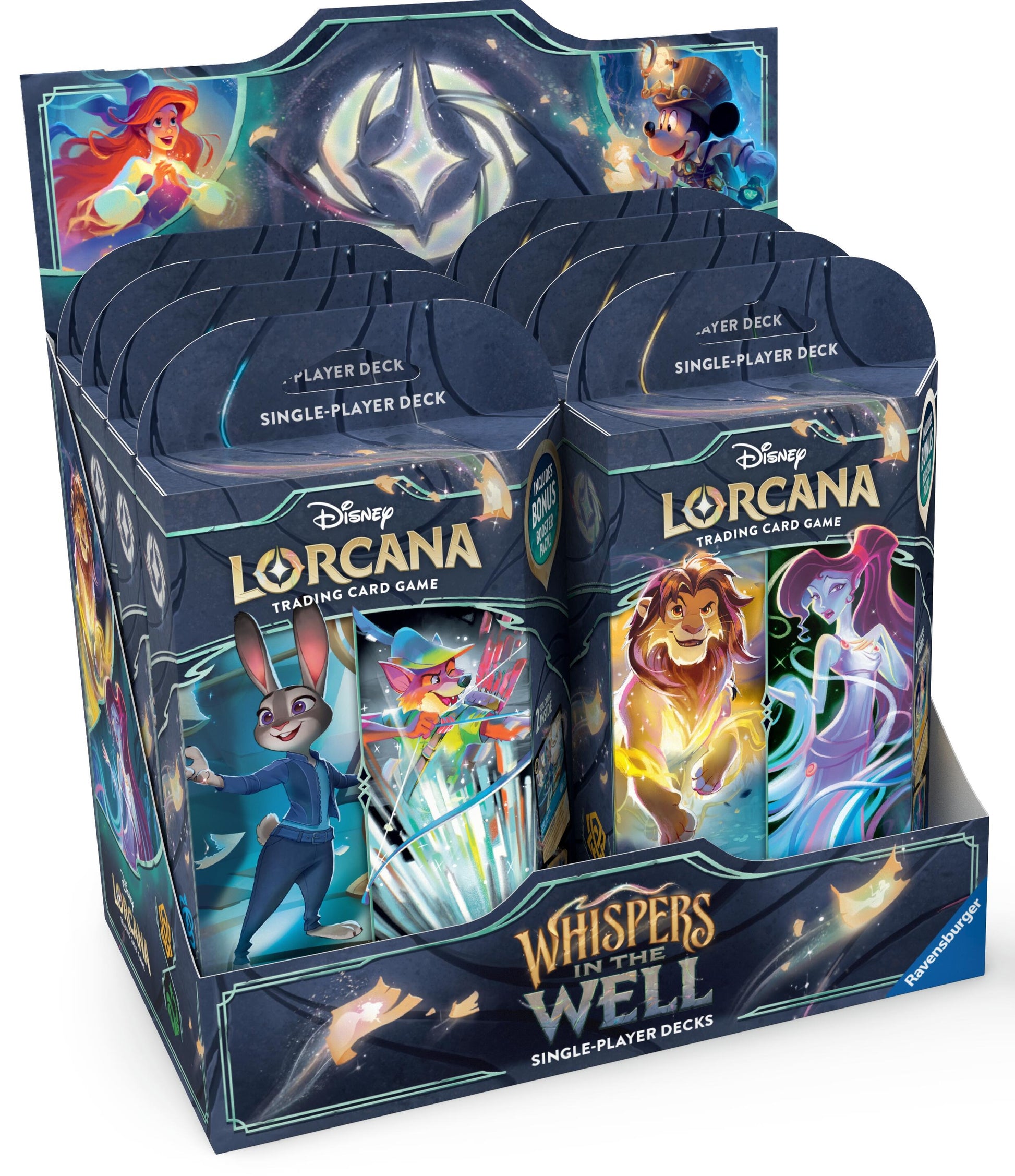 Image for Disney Lorcana: Whispers in the Well Starter Deck Display - Disney Lorcana