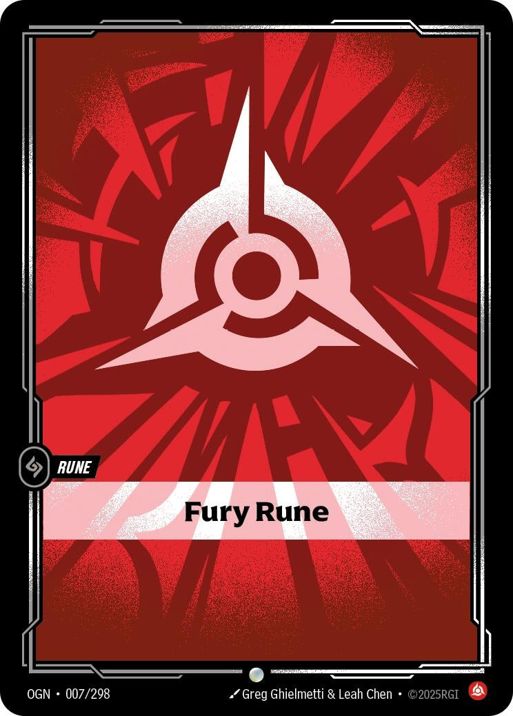 Image for Fury Rune (007/298) (Origins) - Riftbound: League of Legends Trading Card Game