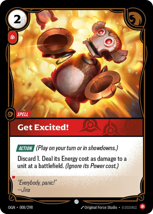 Image for Get Excited! (008/298) (Origins) - Riftbound: League of Legends Trading Card Game