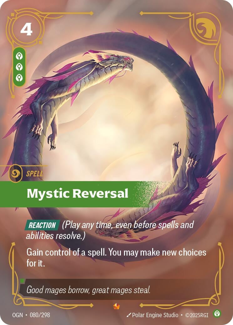 Image for Mystic Reversal (080/298) (Origins) - Riftbound: League of Legends Trading Card Game