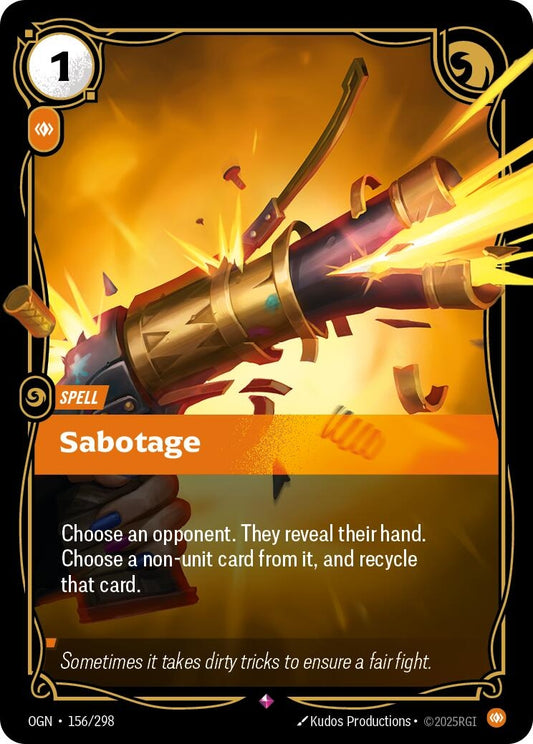 Image for Sabotage (156/298) (Origins) - Riftbound: League of Legends Trading Card Game