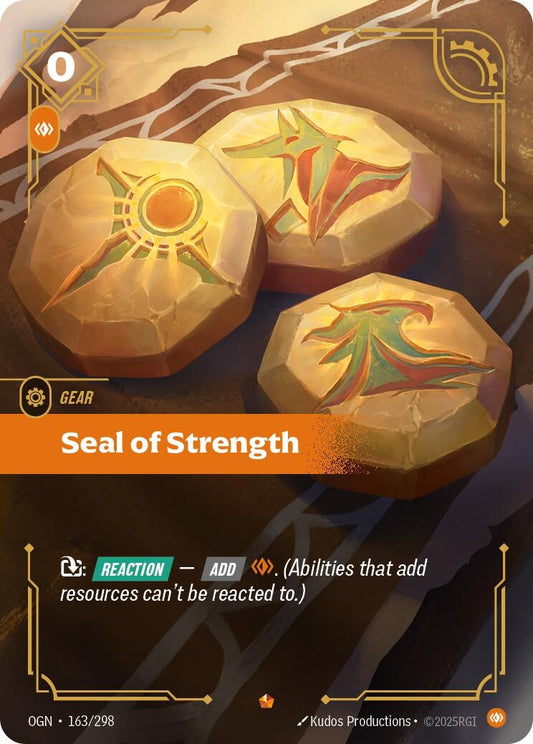 Image for Seal of Strength (163/298) (Origins) - Riftbound: League of Legends Trading Card Game