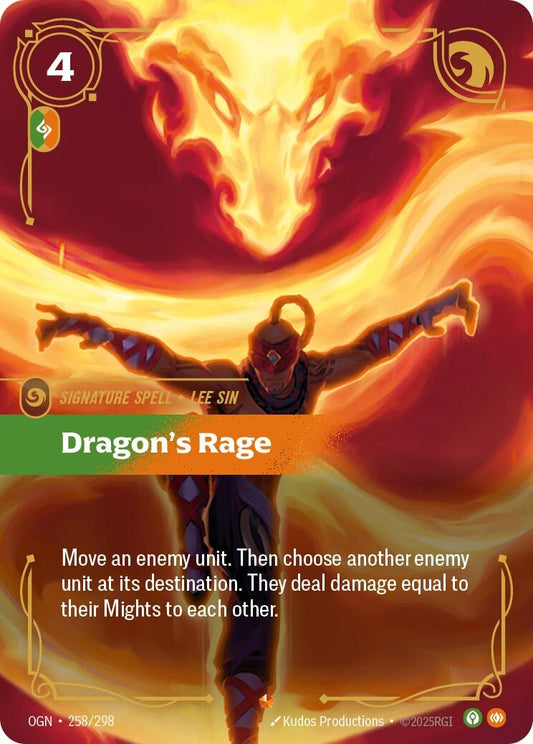 Image for Dragon's Rage (258/298) (Origins) - Riftbound: League of Legends Trading Card Game
