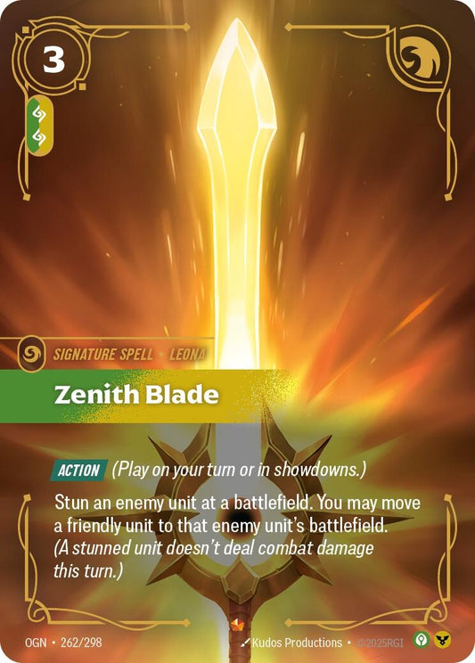 Image for Zenith Blade (262/298) (Origins) - Riftbound: League of Legends Trading Card Game