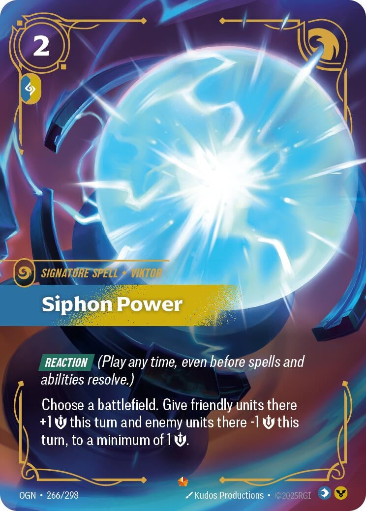 Image for Siphon Power (266/298) (Origins) - Riftbound: League of Legends Trading Card Game