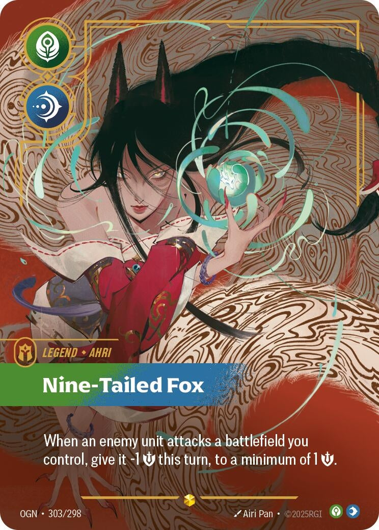 Image for Ahri - Nine-Tailed Fox (Overnumbered) (303/298) (Origins) - Riftbound: League of Legends Trading Card Game