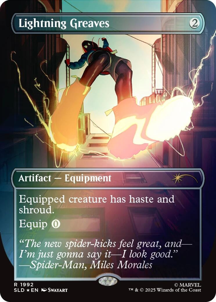 Image for Lightning Greaves (1992) (Rainbow Foil) (1992) (Secret Lair Drop Series) - Magic: The Gathering