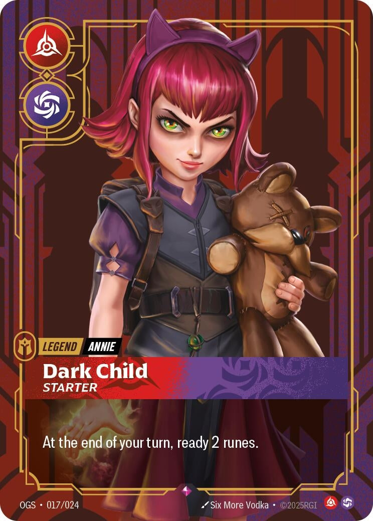 Image for Annie - Dark Child (Starter) (017/024) (Origins: Proving Grounds) - Riftbound: League of Legends Trading Card Game