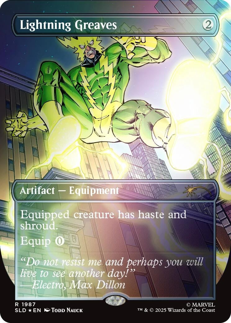 Image for Lightning Greaves (1987) (Rainbow Foil) (1987) (Secret Lair Drop Series) - Magic: The Gathering