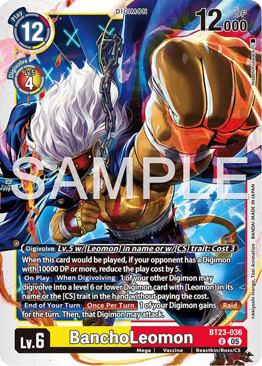 Image for BanchoLeomon (BT23-036 U) (Hackers' Slumber) - Digimon Card Game