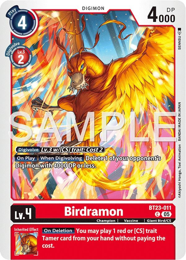 Image for Birdramon (BT23-011 C) (Hackers' Slumber) - Digimon Card Game