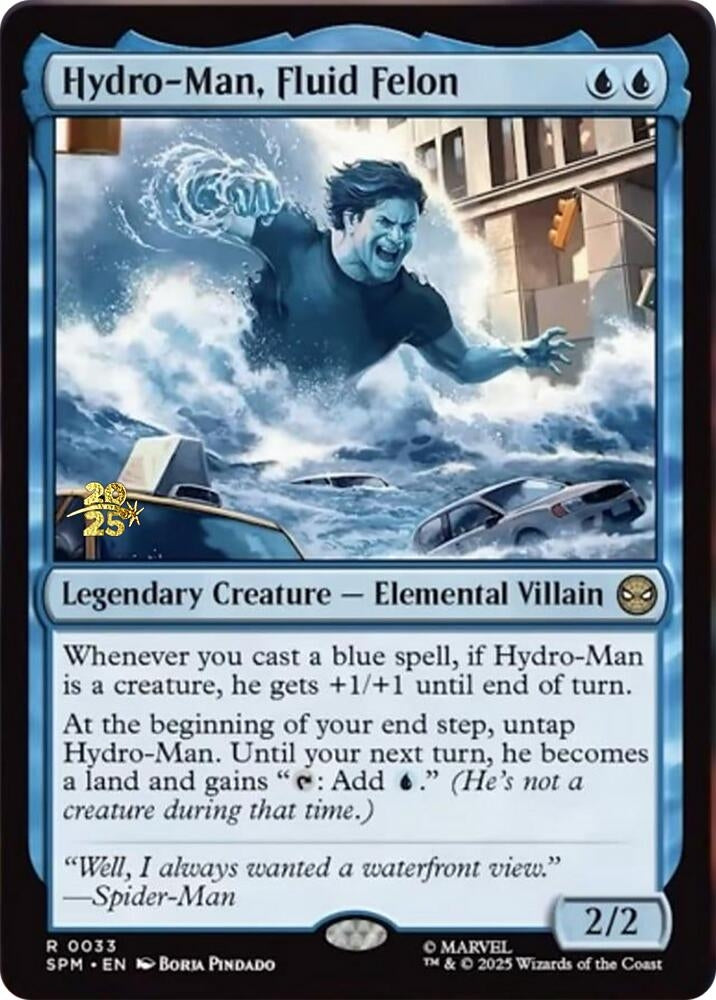 Image for Hydro-Man, Fluid Felon (33) (Prerelease Cards) - Magic: The Gathering