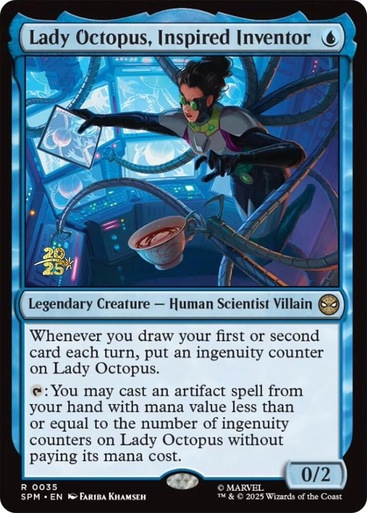 Image for Lady Octopus, Inspired Inventor (35) (Prerelease Cards) - Magic: The Gathering