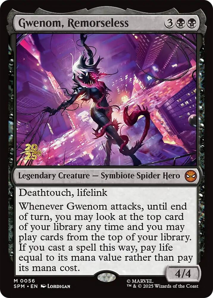 Image for Gwenom, Remorseless (56) (Prerelease Cards) - Magic: The Gathering