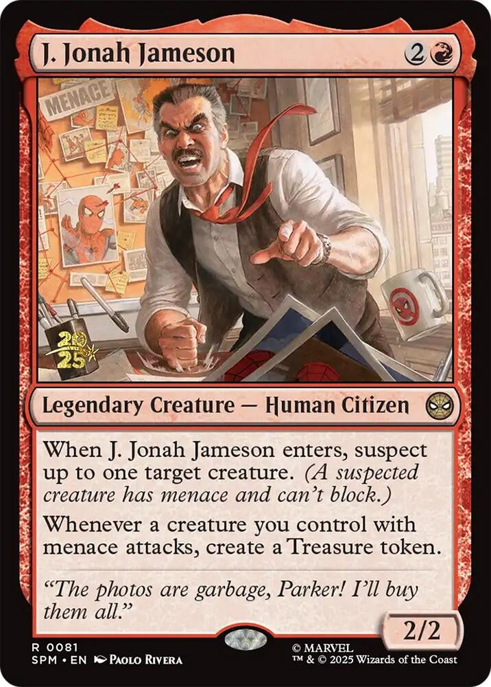 Image for J. Jonah Jameson (81) (Prerelease Cards) - Magic: The Gathering