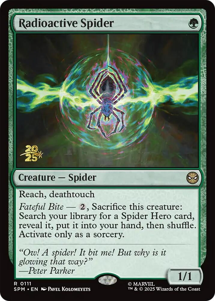 Image for Radioactive Spider (111) (Prerelease Cards) - Magic: The Gathering