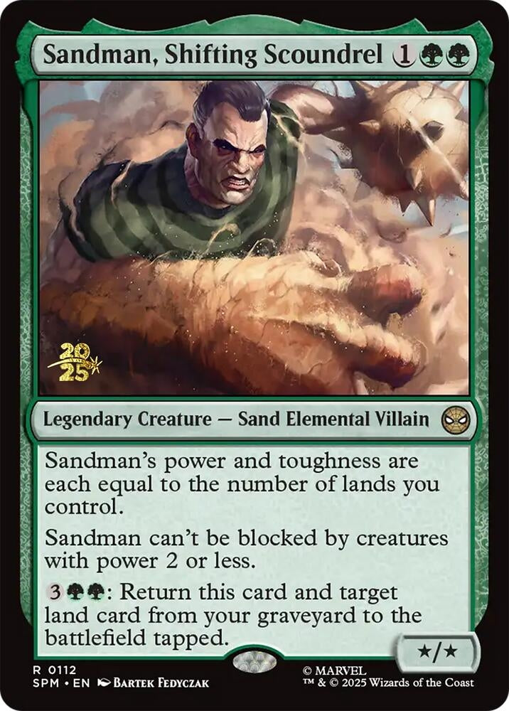 Image for Sandman, Shifting Scoundrel (112) (Prerelease Cards) - Magic: The Gathering