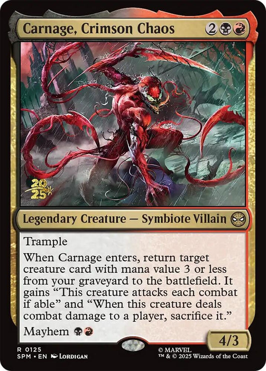 Image for Carnage, Crimson Chaos (125) (Prerelease Cards) - Magic: The Gathering