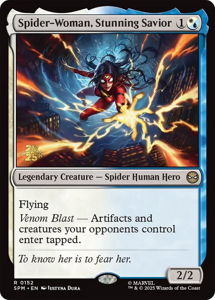 Image for Spider-Woman, Stunning Savior (152) (Prerelease Cards) - Magic: The Gathering