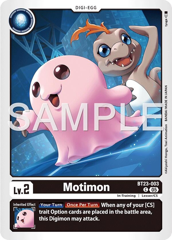 Image for Motimon (BT23-003 C) (Hackers' Slumber) - Digimon Card Game